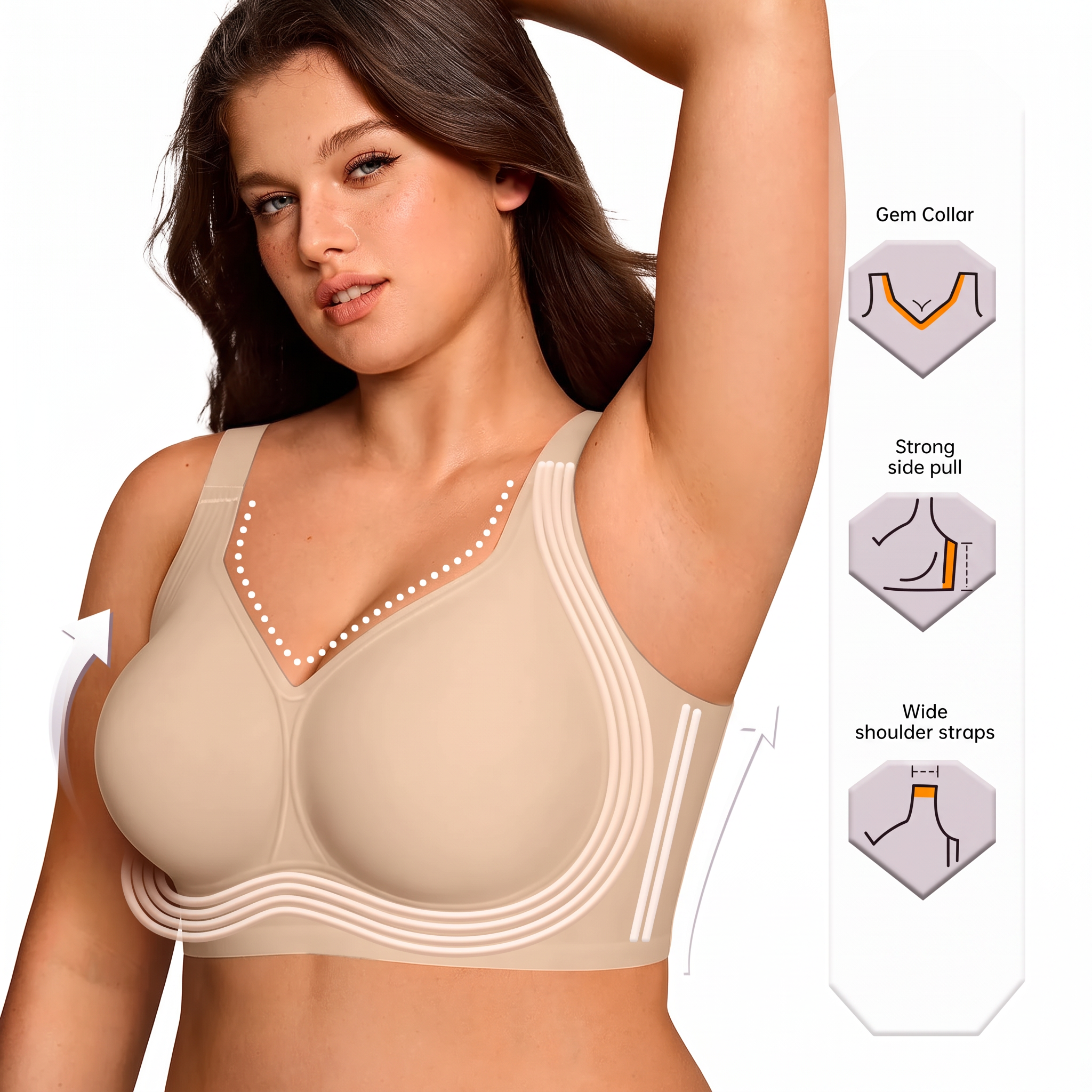 SOFTLIFT™ — Sutiã Sem Costuras de Suporte